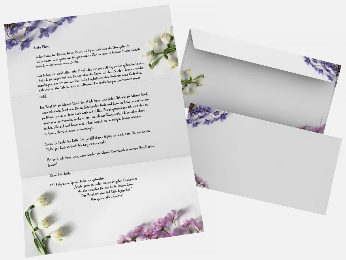 Spring Flowers Stationery  Writing paper